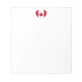 Kanada Flag Heft Notepad Notizblock (Vorderseite)