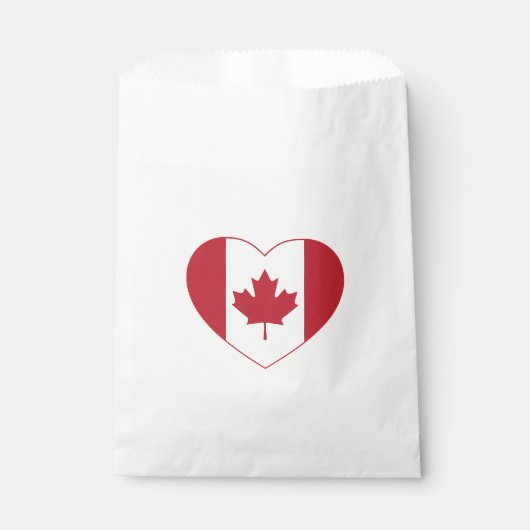 Kanada Flag Herz-Fvor-Flaggen Geschenktütchen (Vorderseite)