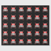 Kanada Flag Hockey-Logo Geschenkpapier (Flach)