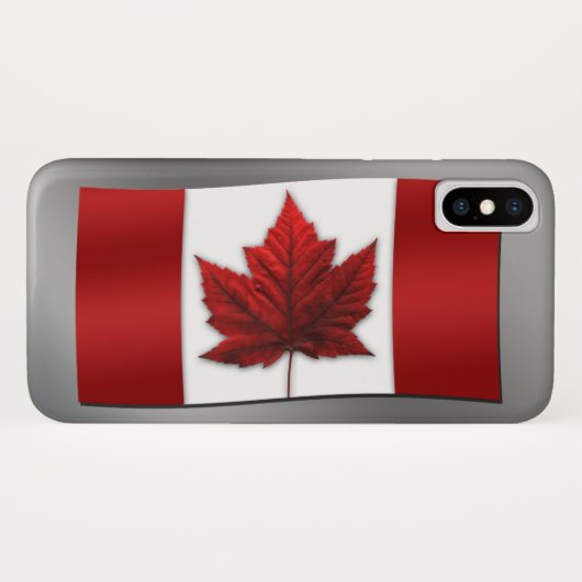 Kanada Flag iPhone Case Custom Canada Hüllen (Rückseite (Horizontal))