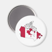 Kanada Flag-Karte Magnet (Vorderseite/Rückseite)