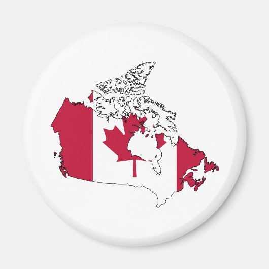 Kanada Flag-Karte Magnet (Vorne)