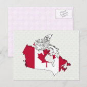 Kanada Flag-Karte Postkarte (Vorne/Hinten)
