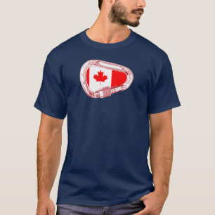 Kanada Flag Kletterklettern Carabiner-Shirt T-Shirt