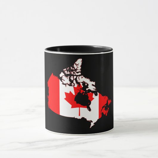 Kanada Flag Map Tasse (Zentrum)