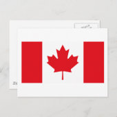 Kanada Flag Postkarte (Vorne/Hinten)