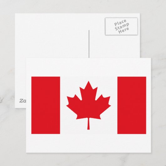 Kanada Flag Postkarte (Vorne/Hinten)