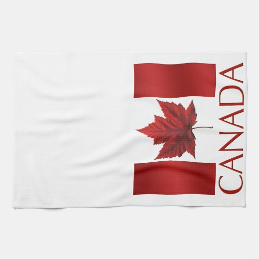Kanada Flag Souvenir Handtuch Kanada Teetuchdekor (Horizontal)