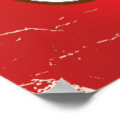 Kanada Flag Vintage Reiseplakat Poster (Ecke)