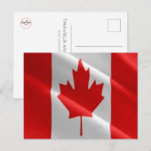 Kanada - Flag Wave - Postkarte (Vorne/Hinten)
