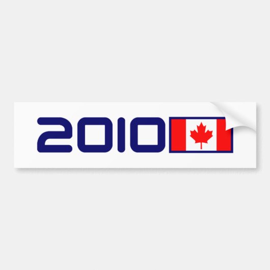 Kanada-FLAGGE 2010 Autoaufkleber (Vorne)