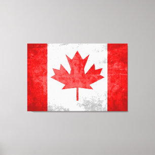 Kanada - Flagge 3 Leinwanddruck