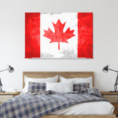Kanada - Flagge 3 Leinwanddruck (Insitu (Schlafzimmer))