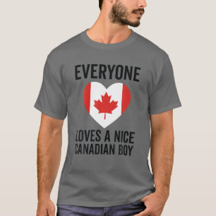Kanada-Flagge - Alle Lieben Ein Junge aus Nizza T-Shirt