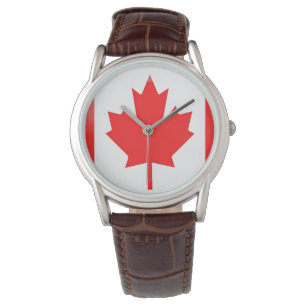 Kanada-Flagge Armbanduhr