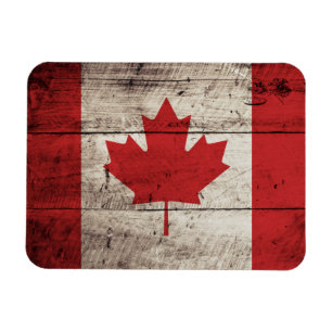 Kanada-Flagge auf altem hölzernem Korn Magnet