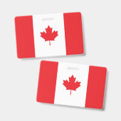 Kanada-Flagge Ausweis (Vorder- & Rückseite)