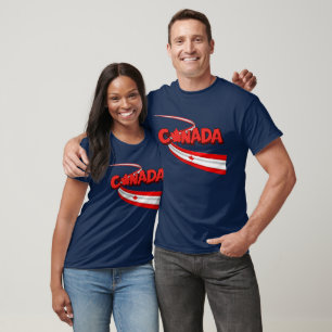 Kanada-Flagge Band Dynamische Grafik T-Shirt