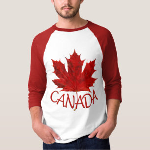 Kanada-Flagge Baseball-Trikot Herren Souvenir-Shir T-Shirt
