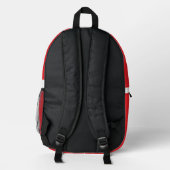 Kanada-Flagge Bedruckter Rucksack (Rückseite)