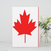 Kanada-Flagge Briefpapier (Stehend Vorderseite)