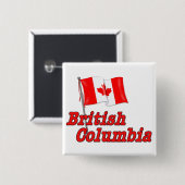 Kanada-Flagge - British Columbia Button (Vorne & Hinten)