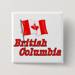 Kanada-Flagge - British Columbia Button