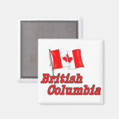 Kanada-Flagge - British Columbia Magnet (Vorderseite/Rückseite)
