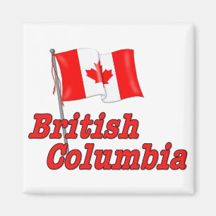 Kanada-Flagge - British Columbia Magnet