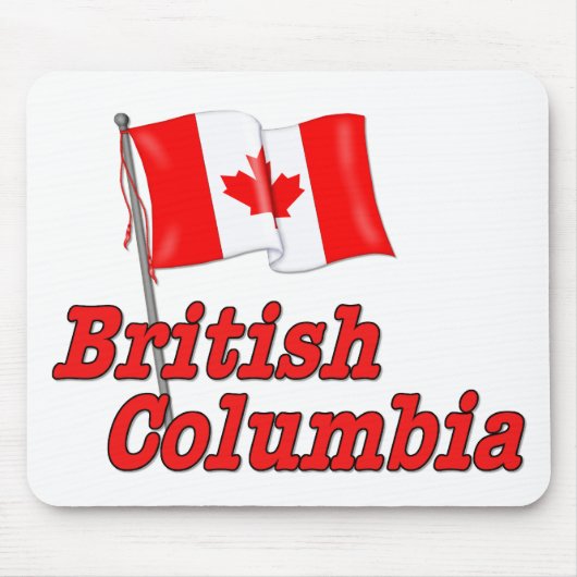 Kanada-Flagge - British Columbia Mousepad (Vorne)