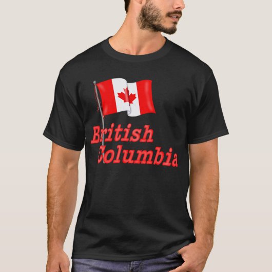 Kanada-Flagge - British Columbia T-Shirt (Vorderseite)