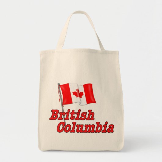 Kanada-Flagge - British Columbia Tragetasche (Vorne)