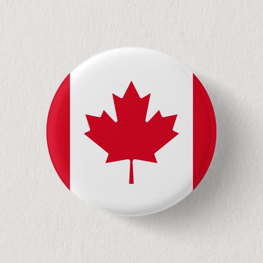 Kanada-Flagge Button (Vorderseite)