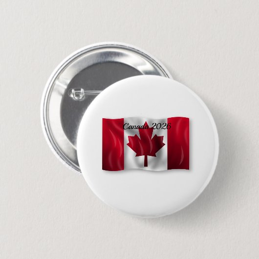 Kanada-Flagge Button (Vorne & Hinten)