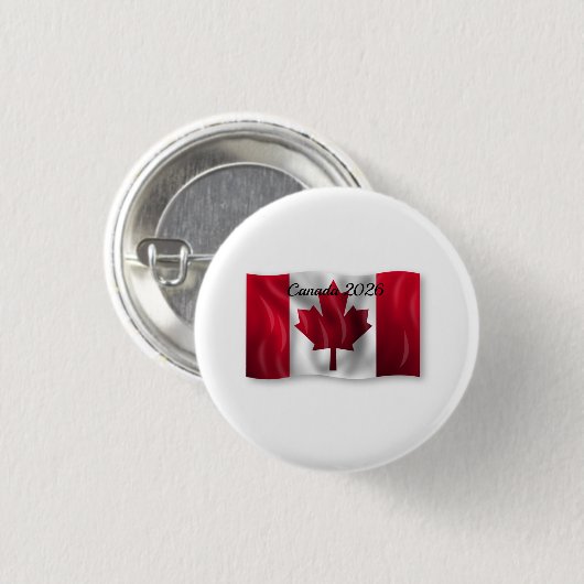 Kanada-Flagge Button (Vorne & Hinten)