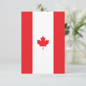 Kanada-Flagge Dankeskarte (Stehend Vorderseite)
