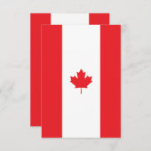 Kanada-Flagge Dankeskarte (Vorne/Hinten)