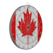 Kanada-Flagge Dartscheibe (Vorderseite Links)