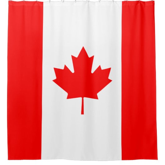 Kanada-Flagge Duschvorhang (Vorderseite)