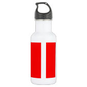 Kanada-Flagge Edelstahlflasche (Rückseite)