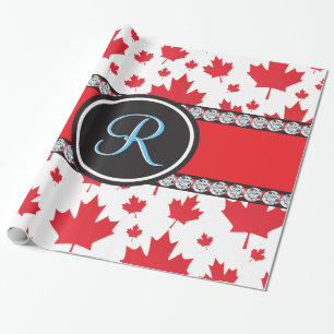 Kanada-Flagge Einzigartiges Abstraktes Budget-Mono Geschenkpapier
