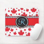 Kanada-Flagge Einzigartiges Abstraktes Budget-Mono Mousepad (Mit Mouse)