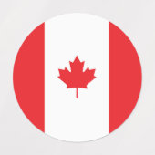 Kanada-Flagge Etiketten (Design 1)