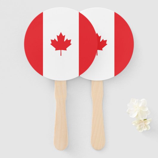 Kanada-Flagge Fächer (Vorne und Hinten)