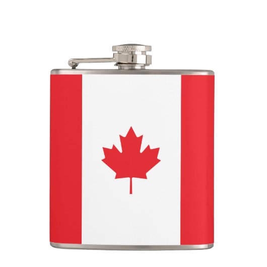 Kanada-Flagge Flachmann (Vorderseite)