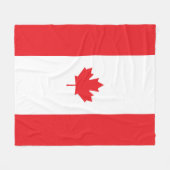 Kanada-Flagge Fleecedecke (Vorderseite (Horizontal))