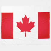KANADA-FLAGGE FLEECEDECKE (Vorderseite (Horizontal))