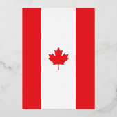 Kanada-Flagge Folieneinladung (Vorderseite)