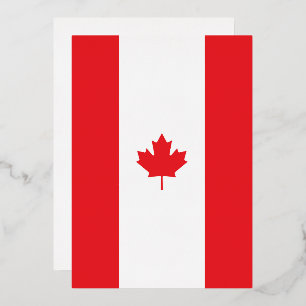 Kanada-Flagge Folieneinladung
