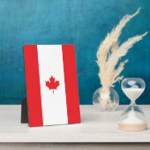 Kanada-Flagge Fotoplatte (Seite)